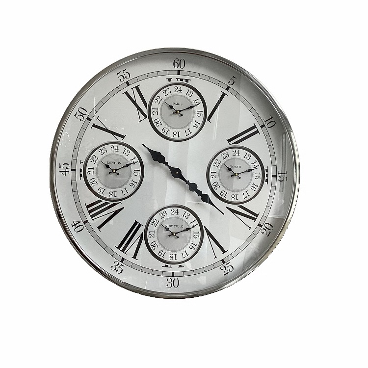 Zegar w stylu nowojorskim TIME IN THE WORLD 80 cm